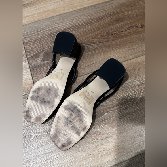 Marc Fisher Block Heel Black Sandal - Picture 3 of 4